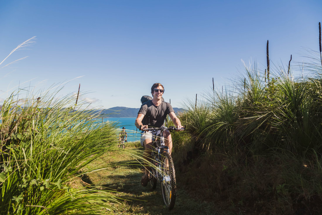 Self Guided Mountain Biking, Mountain Biking South Molle Island, How do I get to South Molle Island, Only island mountain bike trail in the Whitsundays, Whitsunday Islands Mountain Biking trail